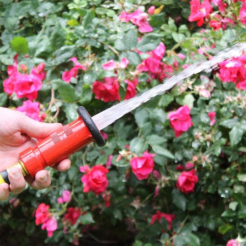 FireHoseDirect Plastic Red Garden Hose Nozzle (GHT) - Image 3